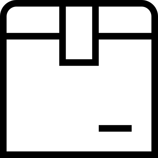 Icono de embalaje especializado